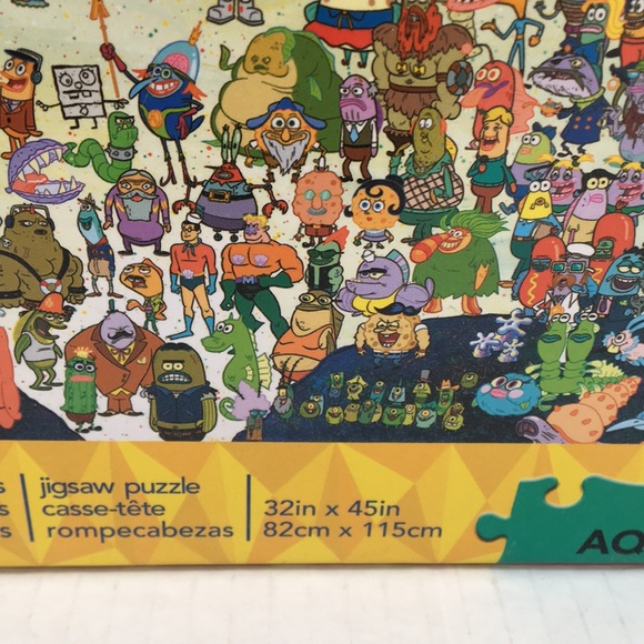 SpongeBob SquarePants Bikini Bottom Scene Big 3000 Piece Puzzle Complete - Picture 2 of 4